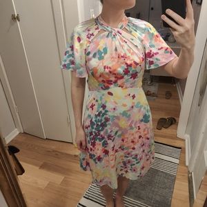 Kate Spade abstract floral print dress